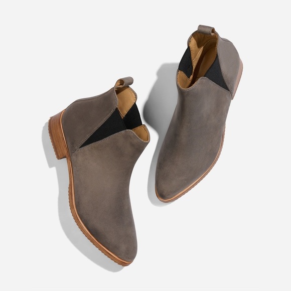 Nisolo Eva Everyday Chelsea Boot Suede Grey Size 9.5 $228 - Picture 3 of 5